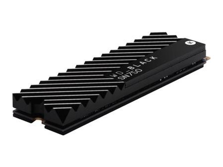 WD BLACK SN750 NVMe SSD 500GB with HEATSINK